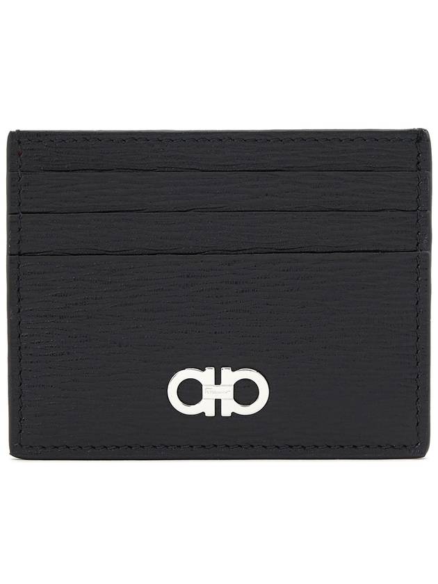 Revival Gancini Card Wallet Black - SALVATORE FERRAGAMO - BALAAN 3