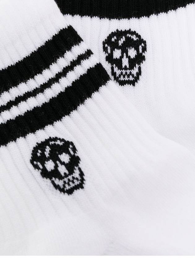 Skull Logo Socks White - ALEXANDER MCQUEEN - BALAAN 4