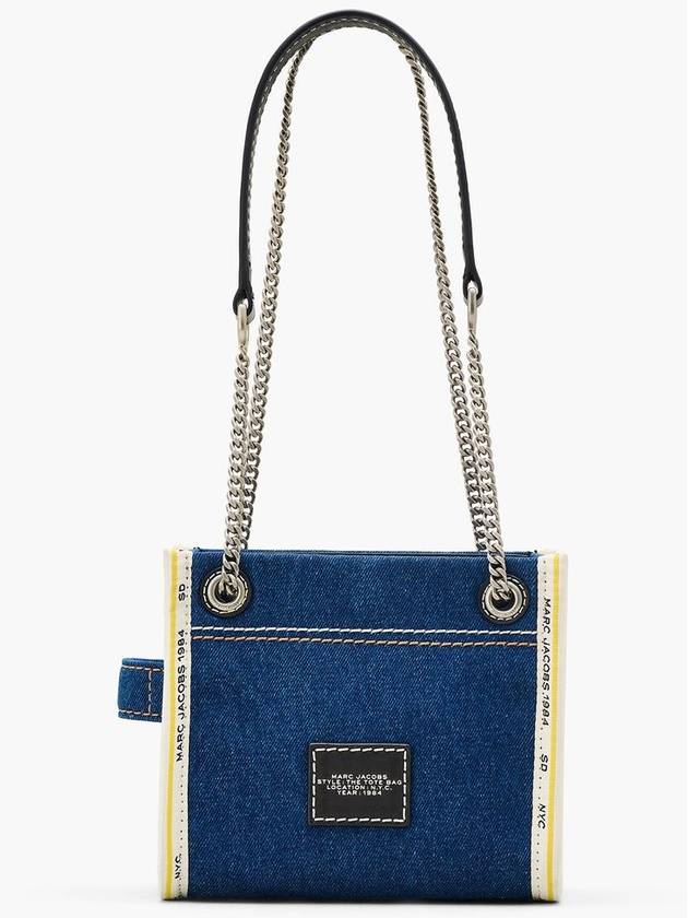 Denim Chain The Crossbody Tote Dark Wash 2F4HCR016H05 473 - MARC JACOBS - BALAAN 2