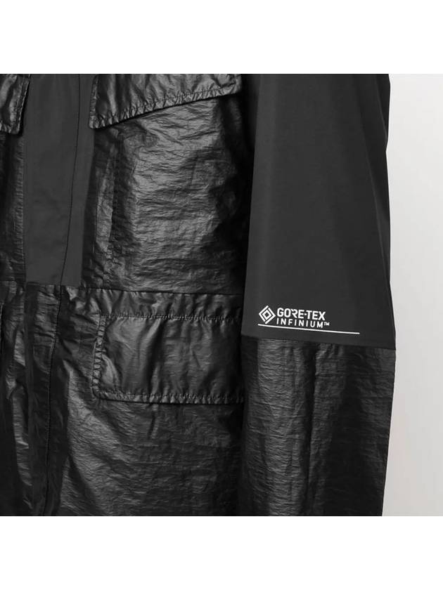 Goretex Infinium Mixed Goggles Hooded Jacket Black - CP COMPANY - BALAAN 4