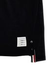 Lightweight Cotton Short Sleeve Polo Shirt Navy - THOM BROWNE - BALAAN 5