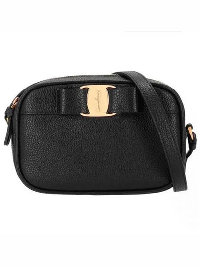 Vara Bow Camera Soft Grain Cross Bag Black - SALVATORE FERRAGAMO - BALAAN 2