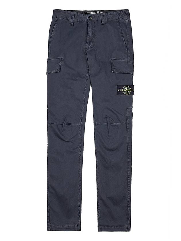 Men's Wappen Logo Cargo Straight Pants Navy - STONE ISLAND - BALAAN 10