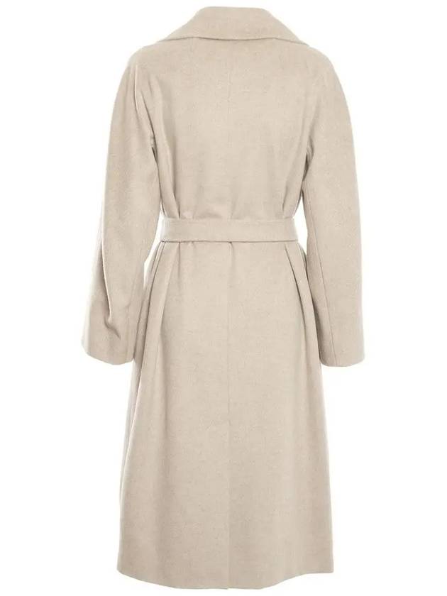 Women's Sand Regina RESINA Wool Double Coat Beige - MAX MARA - BALAAN.