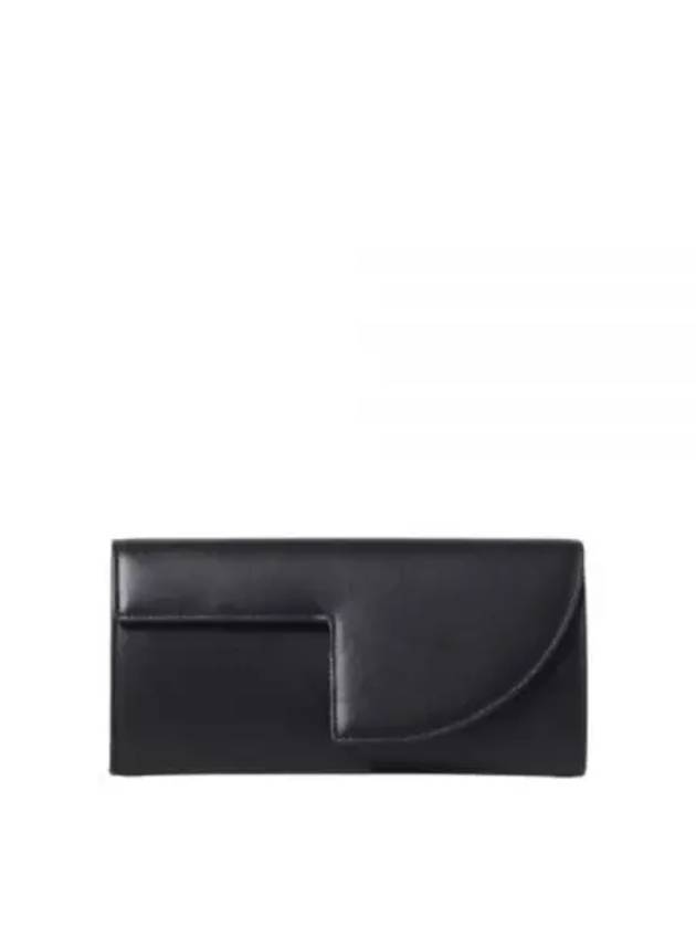 Chain Leather Clutch Bag Black - PATOU - BALAAN 2