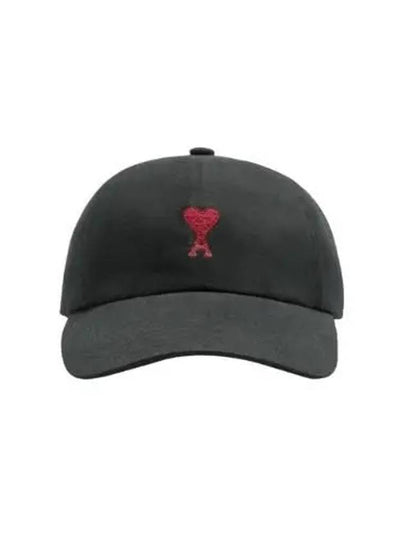 De Coeur Embroidered Logo Ball Cap Black - AMI - BALAAN 2