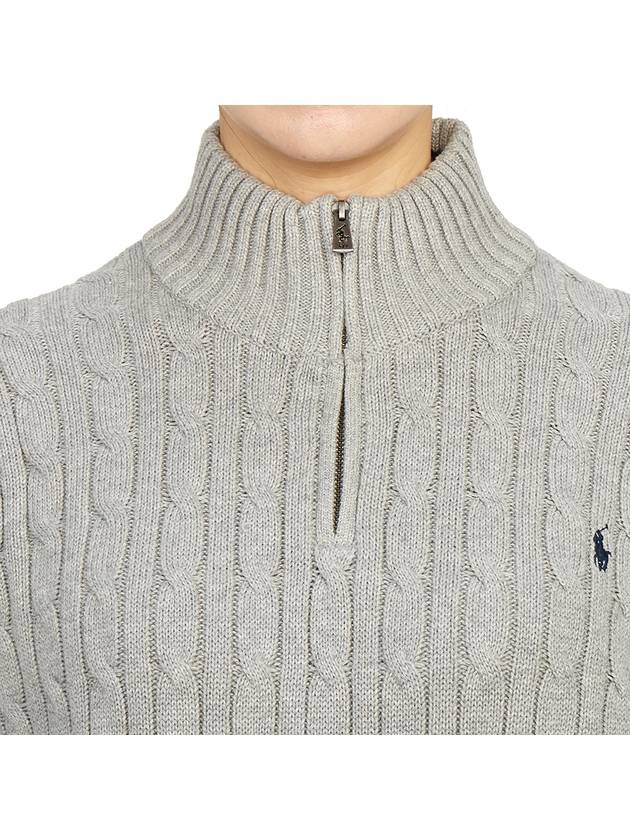 Kids half zip up knit 323868894013 GRAY Adult wearable - POLO RALPH LAUREN - BALAAN 7