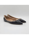 Rockstud Ballerina Flats Black - VALENTINO - BALAAN 3