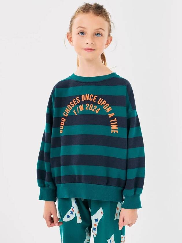 Children s Sweatshirt Bobo Circle stripes B224AC043 brushed - BOBO CHOSES - BALAAN 1