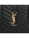 Matelasse Gold Logo Strap Clutch Bag Black - SAINT LAURENT - BALAAN 8