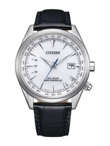 Men s Leather Wrist Watch Radio Control CB0270 10A - CITIZEN - BALAAN 1