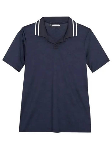 Women's Sammy Polo Shirt Navy - J.LINDEBERG - BALAAN 1