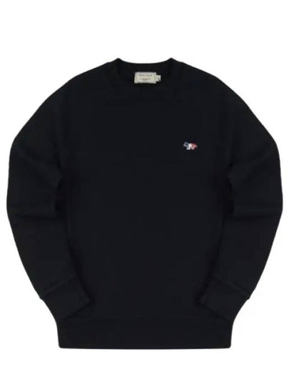 Tricolor Fox Patch Sweatshirt Black - MAISON KITSUNE - BALAAN 2