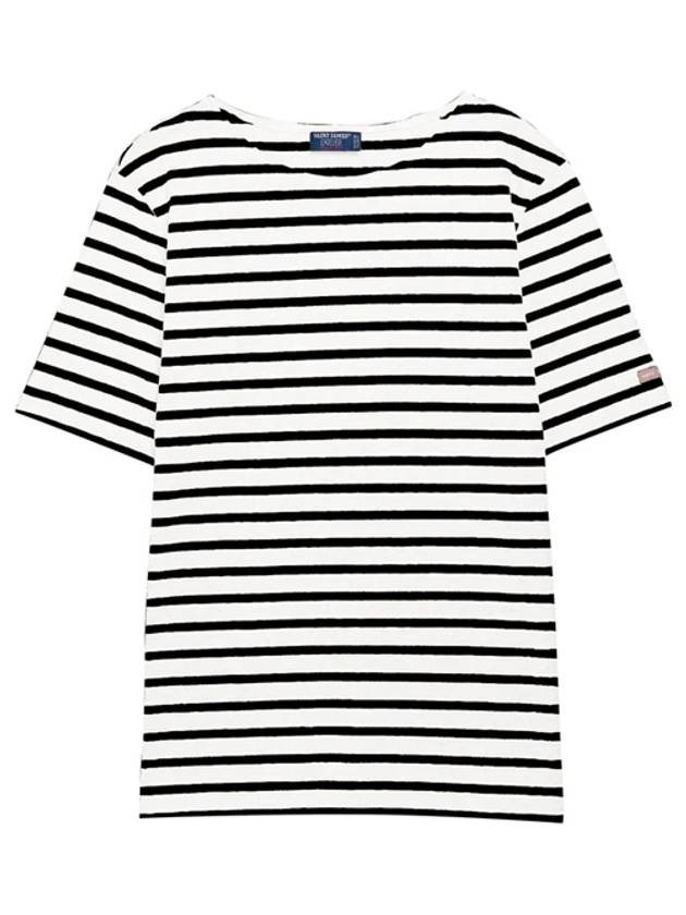 Levant Modern Striped Short Sleeve T-Shirt Black - SAINT JAMES - BALAAN 2