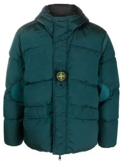 Logo Patch Reversible Padding Green - STONE ISLAND - BALAAN 2