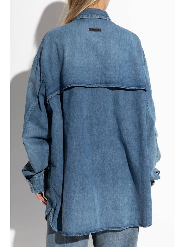 Fear Of God Denim Shirt, Women's, Blue - FEAR OF GOD - BALAAN 4