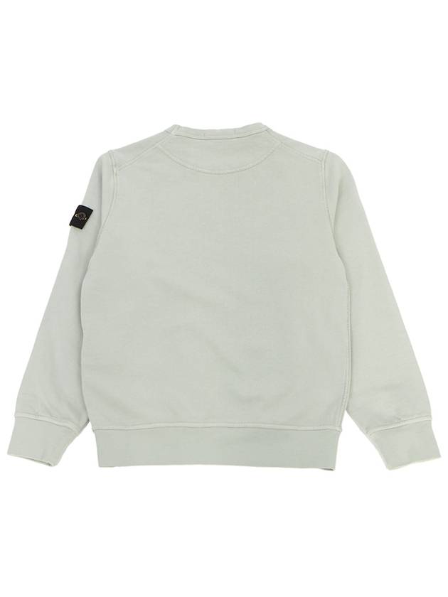 Kids Garment Dyed Logo Wappen Patch Sweatshirt Grey - STONE ISLAND - BALAAN 3