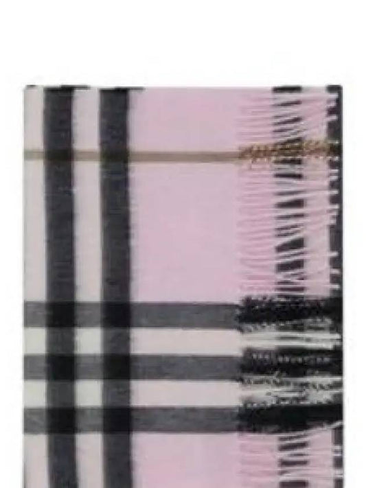 Check Cashmere Scarf Rose - BURBERRY - BALAAN 2