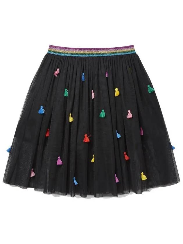 Kids Tassel Tulle Skirt Black 603508 SRK28 G119 - STELLA MCCARTNEY - BALAAN 1