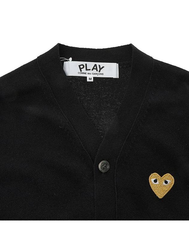 Play Gold Waffen Cardigan Black - COMME DES GARCONS - BALAAN 4