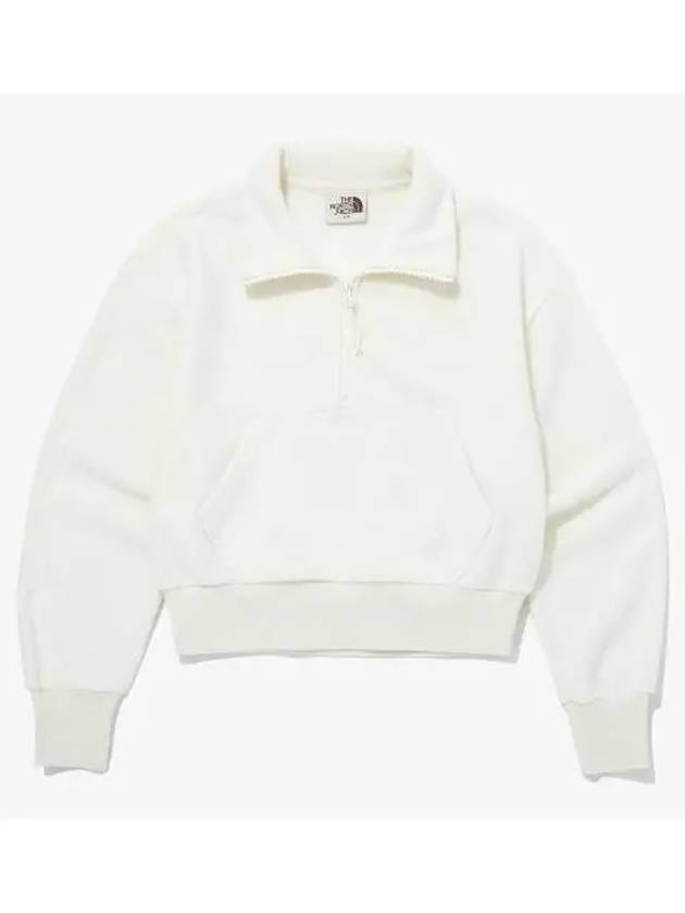 The North Face NM5MQ30K White Label Women s Terry Half Zip Sweatshirt - THE NORTH FACE - BALAAN 1