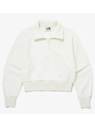 The North Face NM5MQ30K White Label Women s Terry Half Zip Sweatshirt - THE NORTH FACE - BALAAN 1