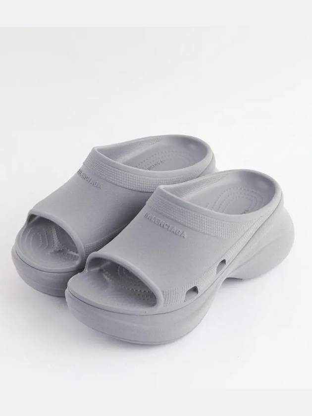 Pool Platform Slipper Grey - BALENCIAGA - BALAAN 2