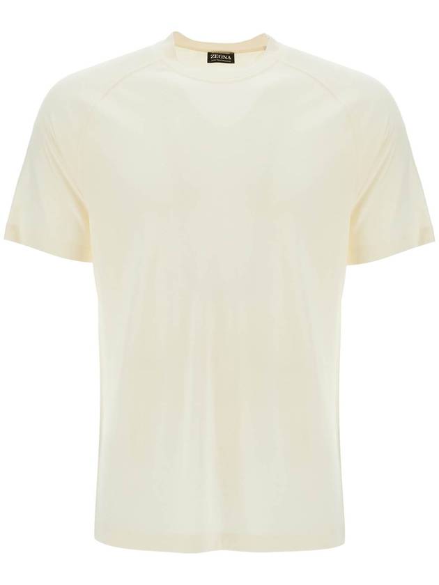 wool jersey t-shirt for men - ERMENEGILDO ZEGNA - BALAAN 1