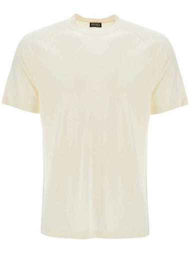 wool jersey t-shirt for men - ERMENEGILDO ZEGNA - BALAAN 1