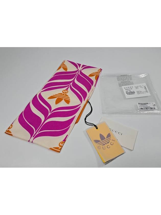 Adidas BIG FIORAS silk bandeau scarf - GUCCI - BALAAN 1