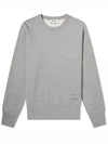 Logo Print Crew Neck Sweatshirt Melange Grey - ACNE STUDIOS - BALAAN 3