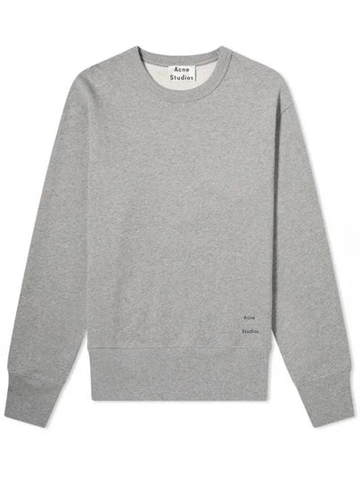 Logo Print Crew Neck Sweatshirt Melange Grey - ACNE STUDIOS - BALAAN 2