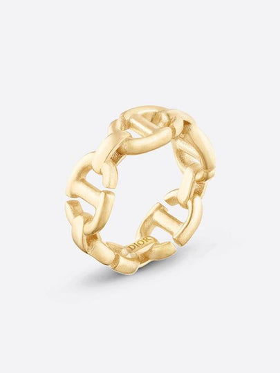 CD Navy Metal Ring Gold - DIOR - BALAAN 2