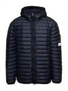 Loom Woven Chambers Down Padding Dark Navy - STONE ISLAND - BALAAN 2