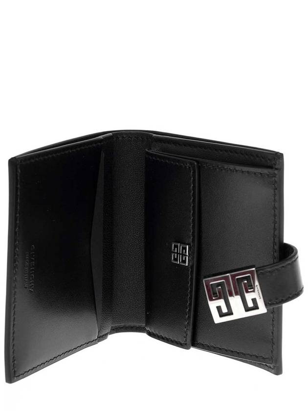 4G Metal Logo Small Half Wallet Black - GIVENCHY - BALAAN 4