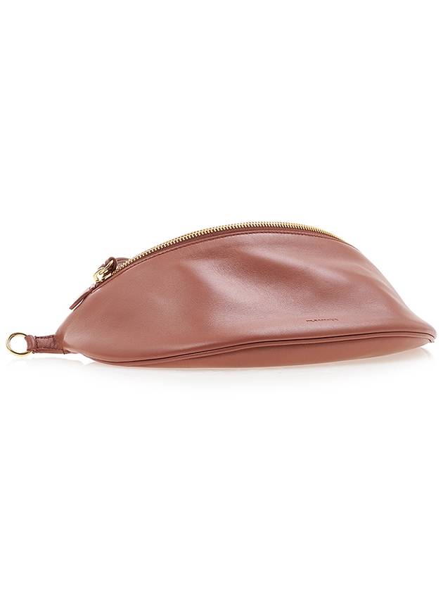 Luna Small Logo Calfskin Shoulder Bag Brown - JIL SANDER - BALAAN 6