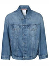 Oversized Denim Jacket Mid Blue - ACNE STUDIOS - BALAAN 2