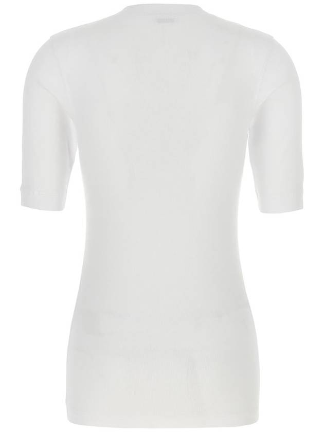 V-neck short sleeve t-shirt white - BRUNELLO CUCINELLI - BALAAN 3