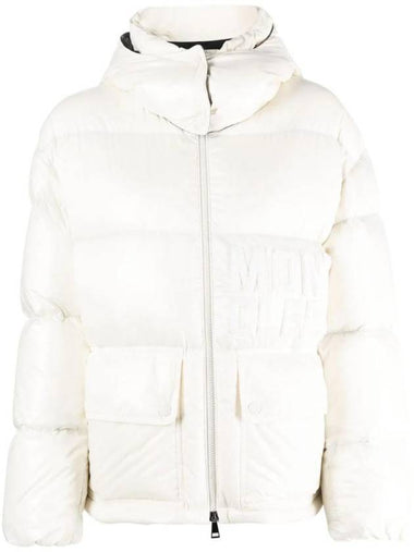 Abbaye short down padded jacket white - MONCLER - BALAAN 1