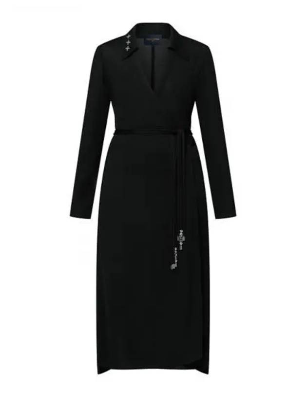 Monogram Accent Wrap Dress 1AGAIZ - LOUIS VUITTON - BALAAN 1