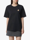 Speedy Fox Patch Comfort Short Sleeve T Shirt Black - MAISON KITSUNE - BALAAN 3