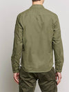 Lens Wappen Gabardine Shirt Zip-up Jacket Green - CP COMPANY - BALAAN 5