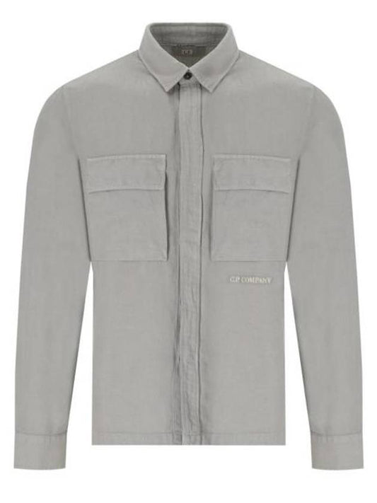 Long Sleeve Shirt 16CMSH159A 006501G 913 GRAY - CP COMPANY - BALAAN 1