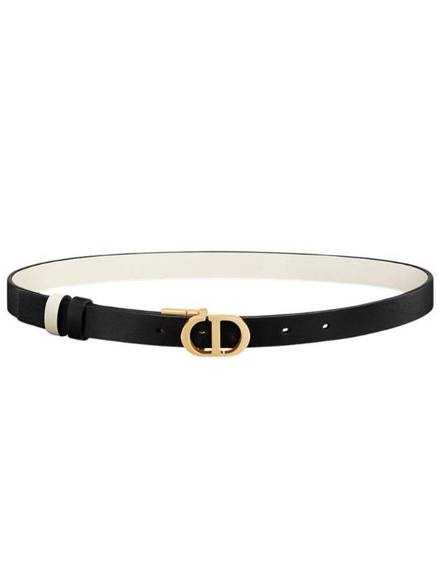 30 Montaine 20mm Reversible Belt Black Latte Smooth Calfskin B0446UWGA M911 - DIOR - BALAAN 1