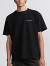 Couture Lettering Logo Short Sleeve T-Shirt Black - DIOR - BALAAN 3