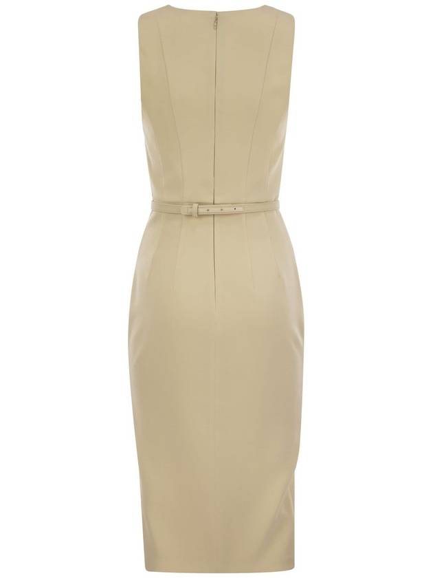 Crepe bustier dress with contrasting topstitching - ELISABETTA FRANCHI - BALAAN 2