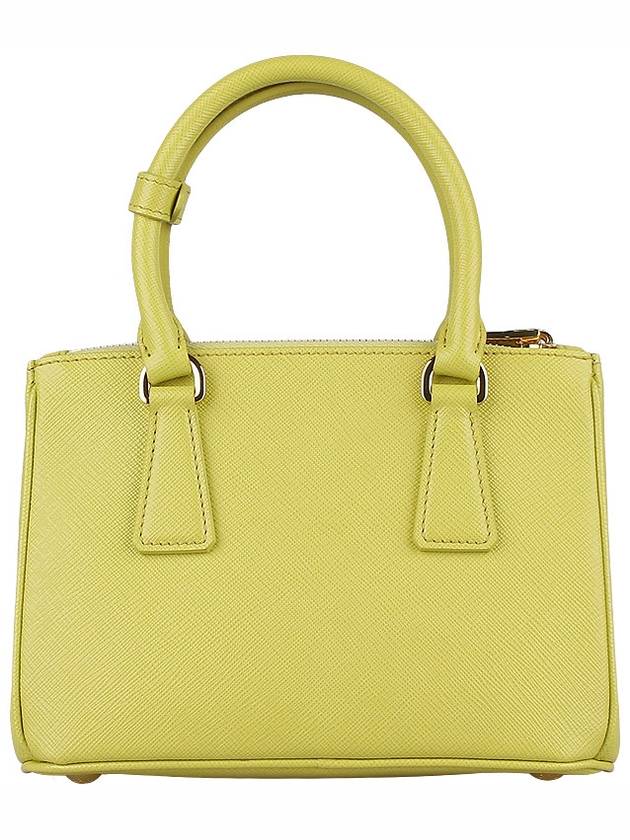 Galleria Saffiano Leather Mini Tote Bag Yellow - PRADA - BALAAN 6