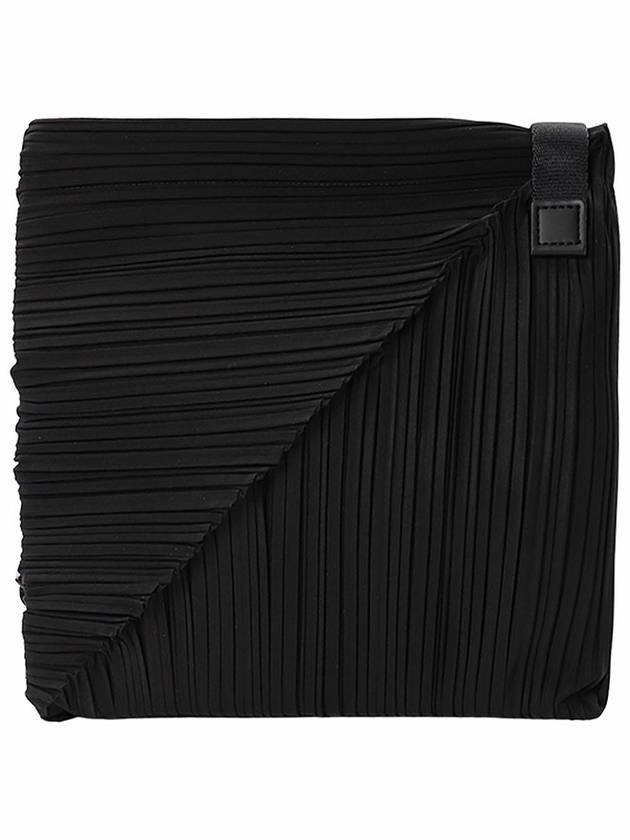 Diagonal Pleated Shoulder Bag Black - ISSEY MIYAKE - BALAAN 3