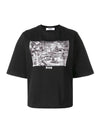 Rimini Print Short Sleeve T-Shirt Black - MSGM - BALAAN 1