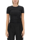 Short Sleeve T-Shirt N06HW523 001 BLACK - HELMUT LANG - BALAAN 1